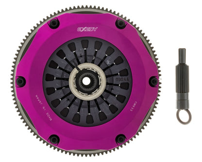 Exedy 96-06 Mitsubishi Evo 4-9 4G63T 2.0L Twin-Organic Clutch Kit - Graveyard Performance