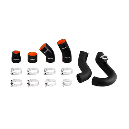 Mishimoto 2015 Ford Mustang EcoBoost Performance Intercooler Kit - Silver Core Wrinkle Black Pipes - Graveyard Performance