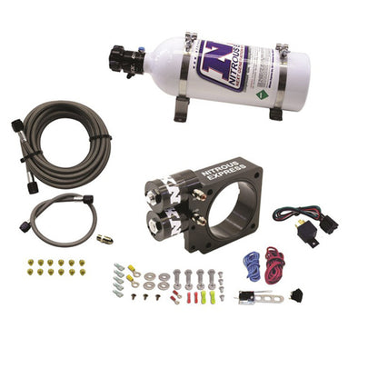 Nitrous Express 86-93 Ford Mustang GT 5.0L (Pushrod) Nitrous Plate Kit w/5lb Bottle - Graveyard Performance