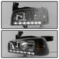 xTune Dodge Charger 06-10 1Pc LED Crystal Headlights Black HD-ON-DCH05-1PC-LED-BK