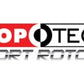 StopTech 16-18 Ford Focus RS Drilled Left Front Rotor