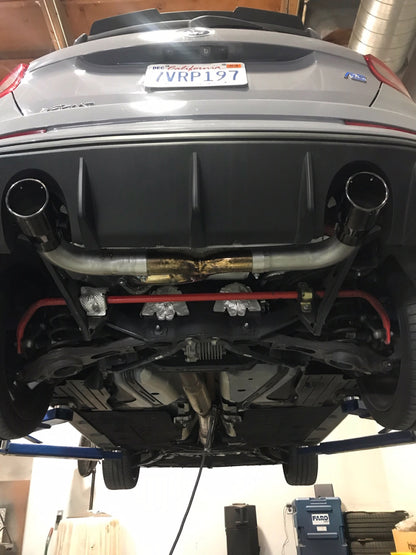 Injen 16-18 Ford Focus RS 3in Cat-Back Stainless Steel Exhaust w/ 4in Black Chrome Tips - Graveyard Performance