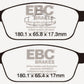 EBC 12-18 Ford Focus ST Bluestuff Front Brake Pads