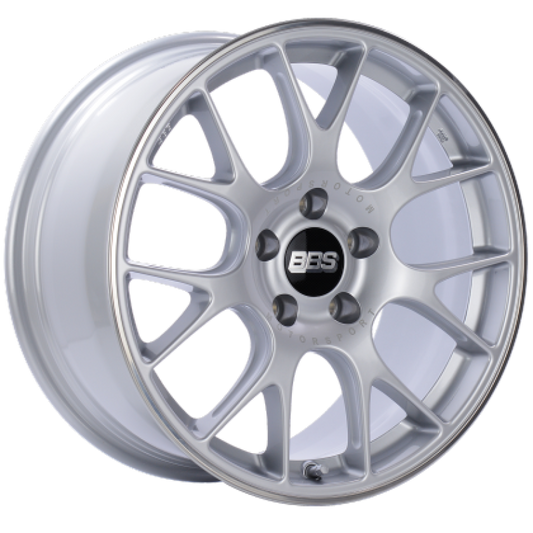 BBS CH-R 20x8.5 5x114.3 ET38 Brilliant Silver Polished Rim Protector Wheel -82mm PFS/Clip Required