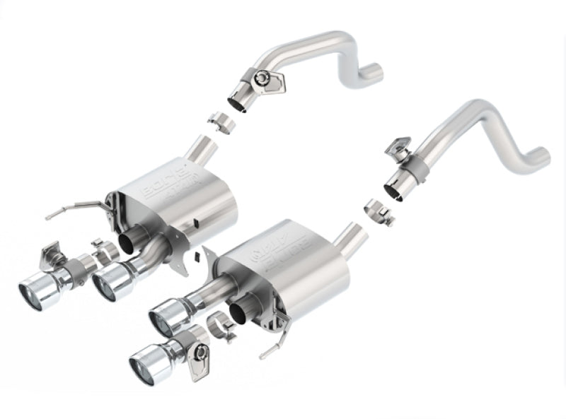 Borla 2014 Chevrolet Corvette C7 6.2L 8cyl ATAK Exhaust w/ NPP Dual Mode (rear section only) - Graveyard Performance