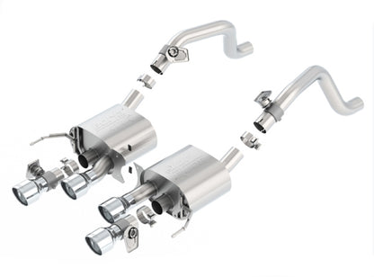 Borla 2014 Chevrolet Corvette C7 6.2L 8cyl ATAK Exhaust w/ NPP Dual Mode (rear section only) - Graveyard Performance