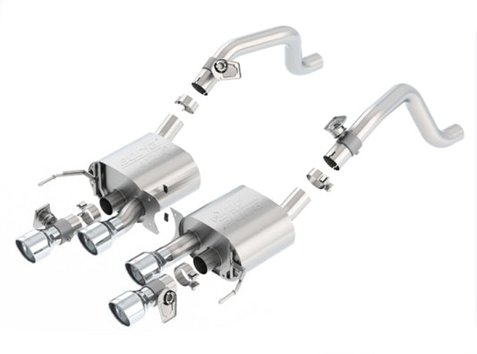 Borla 2014 Chevrolet Corvette C7 6.2L 8cyl ATAK Exhaust w/ NPP Dual Mode (rear section only) - Graveyard Performance