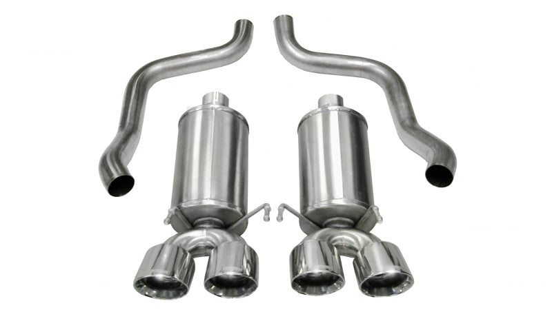 Corsa 2005-2007 Chevrolet Corvette C6 6.0L V8 Polished Xtreme Axle-Back Exhaust - Graveyard Performance