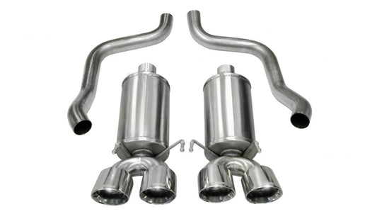 Corsa 2005-2007 Chevrolet Corvette C6 6.0L V8 Polished Xtreme Axle-Back Exhaust - Graveyard Performance