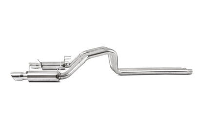 MBRP 11-14 Ford Mustang GT 5.0L Dual Split Rear Race Version T409 3in Cat Back Exhaust System - Graveyard Performance