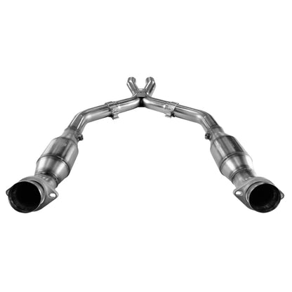 Kooks 05-10 Ford Mustang GT 4.6L 3V Auto/Manual 2 1/2in x 2 1/2in OEM Cat X Pipe Kooks HDR Req - Graveyard Performance
