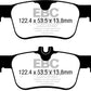 EBC 17-21 Honda Civic Type-R 2.0T Bluestuff Rear Brake Pads