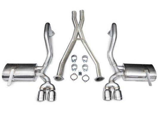 Corsa 1997-2004 Chevrolet Corvette C5 Z06 5.7L V8 Polished Xtreme Cat-Back + XO Exhaust - Graveyard Performance