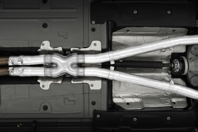 MBRP 15-Up Challenger 5.7L /  17-Up 6.2L/6.4L 3in Race Series Cat-Back w/ Quad Tips AS Exhaust - Graveyard Performance