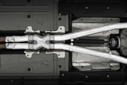 MBRP 15-Up Challenger 5.7L /  17-Up 6.2L/6.4L 3in Race Series Cat-Back w/ Quad Tips AS Exhaust - Graveyard Performance