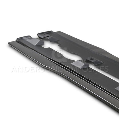 Anderson Composites 16-17 Ford Focus RS Type-AR Rocker Panel Splitter - Graveyard Performance