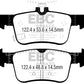 EBC 2017+ Honda Civic Type-R Redstuff Rear Brake Pads