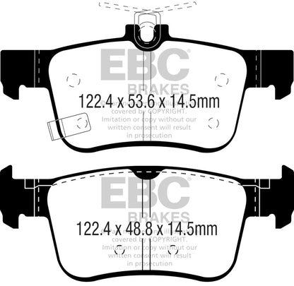 EBC 2017+ Honda Civic Type-R Redstuff Rear Brake Pads - Graveyard Performance