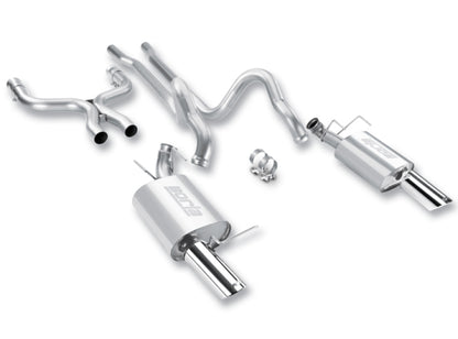 Borla 2011-2012 Mustang GT 5.0L 8cyl 6spd RWD Aggressive ATAK Catback Exhaust - Graveyard Performance