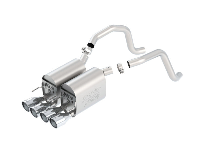 Borla 05-08 Chevrolet Corvette Coupe/Conv 6.0L/6.2L 8cyl Aggressive ATAK Exhaust (rear section only) - Graveyard Performance