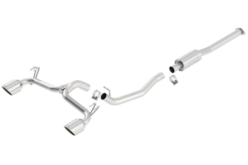 Borla 09-15 Mitsubishi Lancer Ralliart 2.0L 4cyl MT 6spd AWD Catback Exhaust - Graveyard Performance