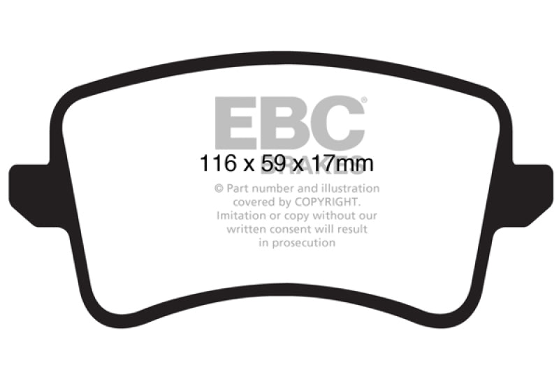 EBC 09-11 Audi A4 2.0 Turbo Greenstuff Rear Brake Pads - Graveyard Performance