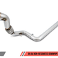 AWE Tuning Audi B9 A4 Track Edition Exhaust Dual Outlet - Diamond Black Tips (Includes DP)