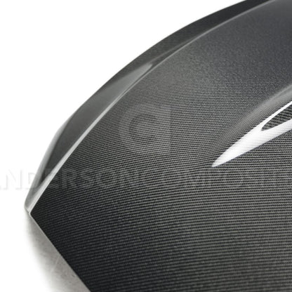 Anderson Composites 15-17 Ford Mustang (Excl. GT350/GT350R) Double Sided Type-GT5 Carbon Fiber Hood - Graveyard Performance