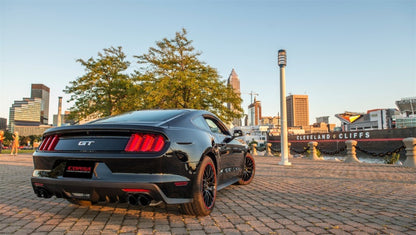 Corsa 2015-2017 Ford Mustang GT 5.0 3in Cat Back Exhaust Black Quad Tips (Sport) - Graveyard Performance