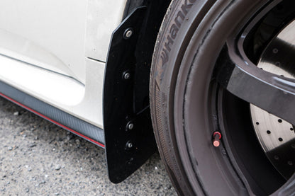 Rally Armor 17-22 Honda Civic Type R Red UR Mud Flap w/Black Logo - Graveyard Performance