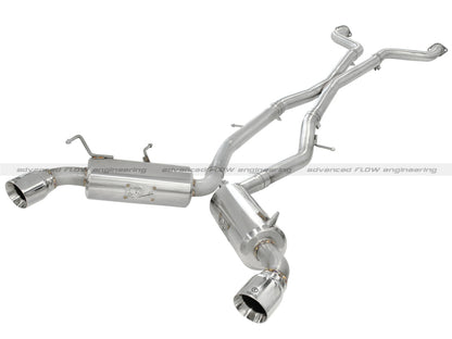 aFe Takeda 2.5inch SS Exhaust Cat-Back 09-13 Nissan 370Z V6 3.7L Polished Tips - Graveyard Performance