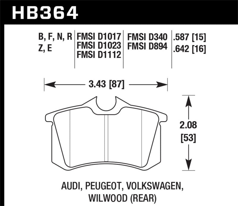 Hawk HP+ Street Brake Pads - Graveyard Performance