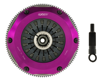 Exedy 96-06 Mitsubishi Lancer Evo (Gen 4-7) Hyper Twin Cerametallic Clutch Rigid Disc Pull Type - Graveyard Performance