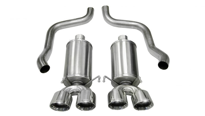 Corsa 2005-2007 Chevrolet Corvette C6 6.0L V8 Polished Xtreme Axle-Back Exhaust - Graveyard Performance
