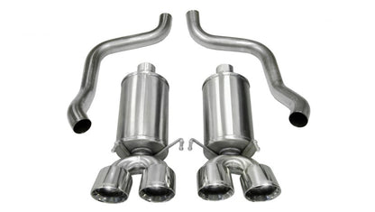 Corsa 2005-2007 Chevrolet Corvette C6 6.0L V8 Polished Xtreme Axle-Back Exhaust - Graveyard Performance