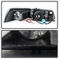Spyder Ford Mustang 99-04 Projector Headlights LED Halo Blk Smke PRO-YD-FM99-1PC-AM-BSM