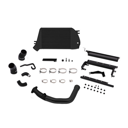Mishimoto 2015 Subaru WRX Top-Mount Intercooler Kit - Powder Coated Black & Black Pipes - Graveyard Performance