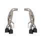 Kooks 2018+ Mustang 5.0L 4V OEM x 3in Axle-Back Exh w/3in Round Race Mufflers 4in Black Quad Tips