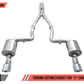 AWE Tuning 2017+ Dodge Charger 5.7L Touring Edition Exhaust - Non-Resonated - Diamond Black Tips
