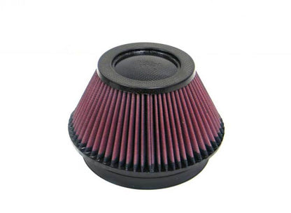 K&N Universal Round Tapered Carbon Fiber Air Filter 6in Flg ID Centered/7.5in B OD/4.5in T OD/4in H - Graveyard Performance
