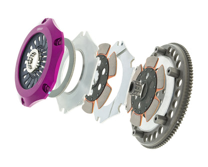 Exedy 1996-1996 Mitsubishi Lancer Evolution IV L4 Hyper Compe-R Twin Cerametallic Clutch Rigid Disc - Graveyard Performance