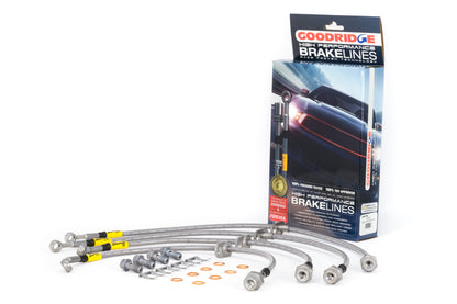 Goodridge 12-15 Honda Civic Si / 13-15 Acura ILX 2.4L (Lrg Disc) Stainless Steel Brake Line Kit - Graveyard Performance