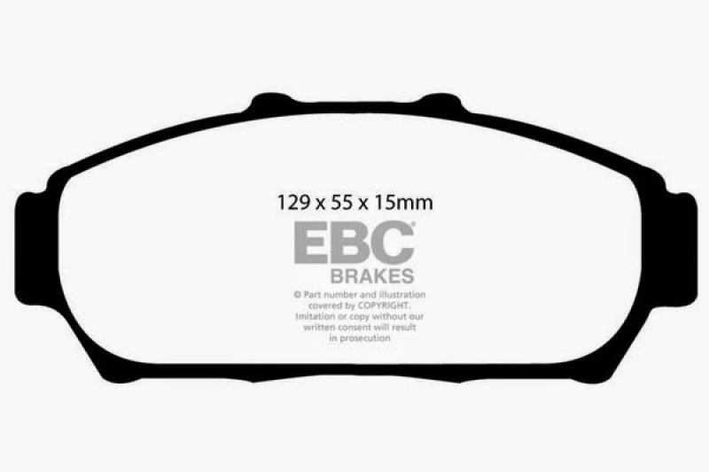 EBC 94-01 Acura Integra 1.8 Yellowstuff Front Brake Pads - Graveyard Performance