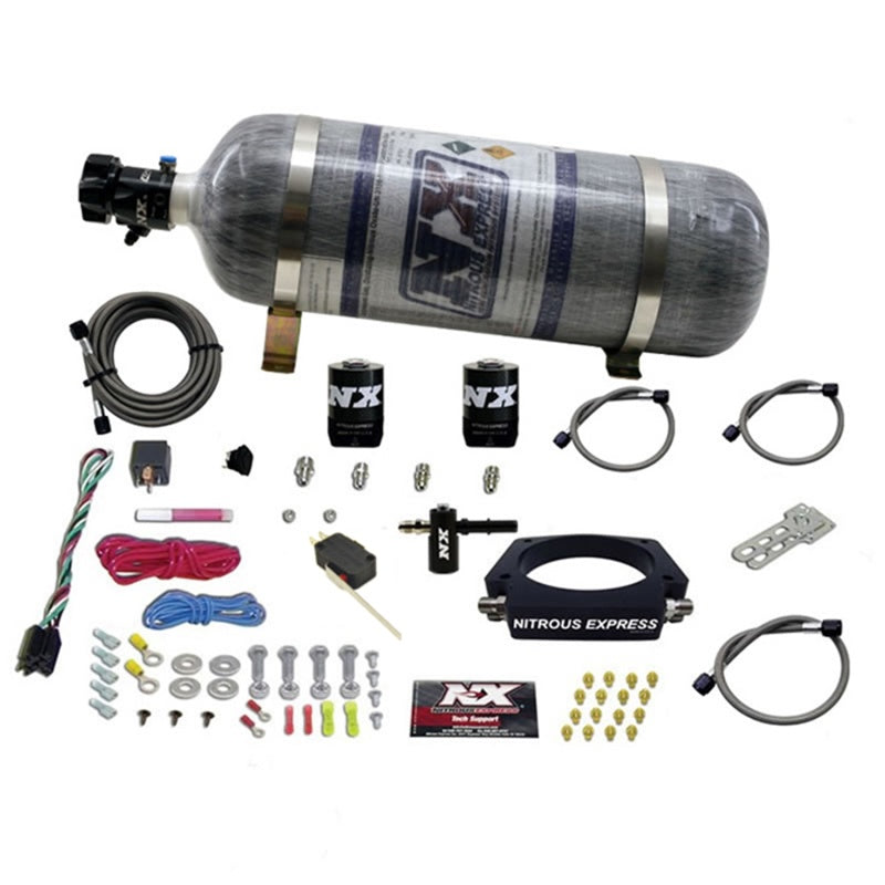 Nitrous Express LT2 C8 Nitrous Plate Kit (50-300HP) w/Composite Bottle - Graveyard Performance