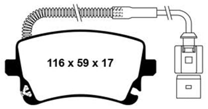 EBC 09-11 Audi A6 Quattro 3.0 Supercharged Redstuff Rear Brake Pads - Graveyard Performance