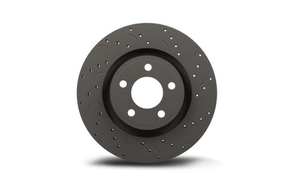 Hawk Talon 2004 Audi S4 Drilled and Slotted Front Brake Rotor Set - Graveyard Performance