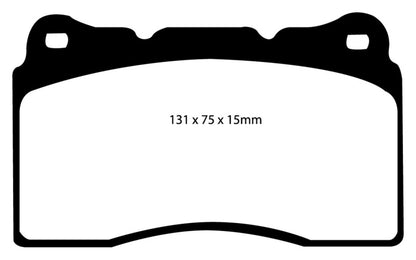 EBC 17-21 Honda Civic Type-R (FK8) Yellowstuff Front Brake Pads - Graveyard Performance