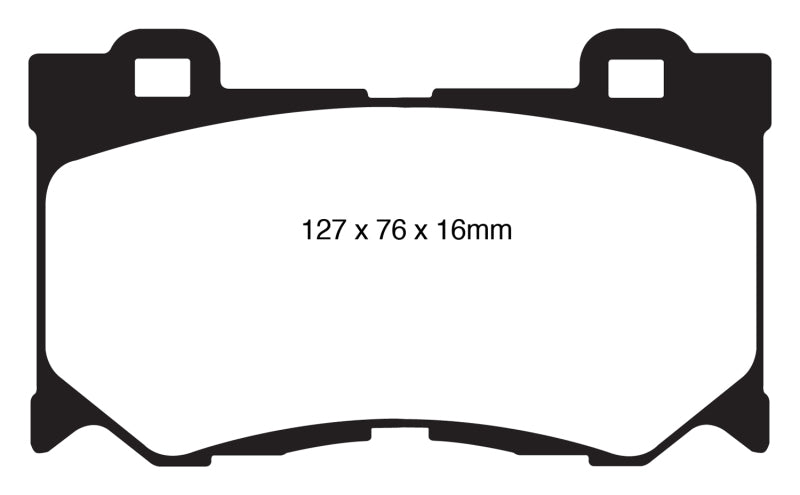EBC 08-13 Infiniti FX50 5.0 Redstuff Front Brake Pads - Graveyard Performance