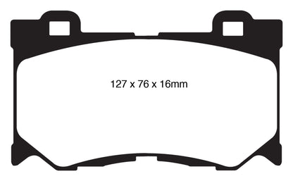 EBC 08-13 Infiniti FX50 5.0 Redstuff Front Brake Pads - Graveyard Performance
