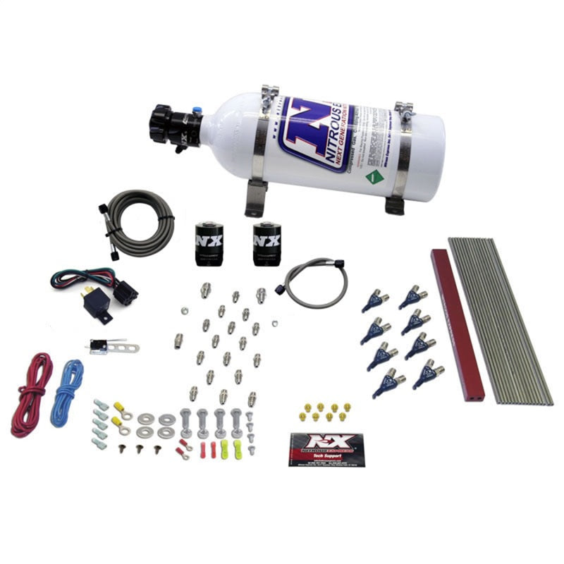Nitrous Express GM LT1/LS1 Pro Piranha Nozzle Gas Nitrous Kit w/5lb Bottle - Graveyard Performance